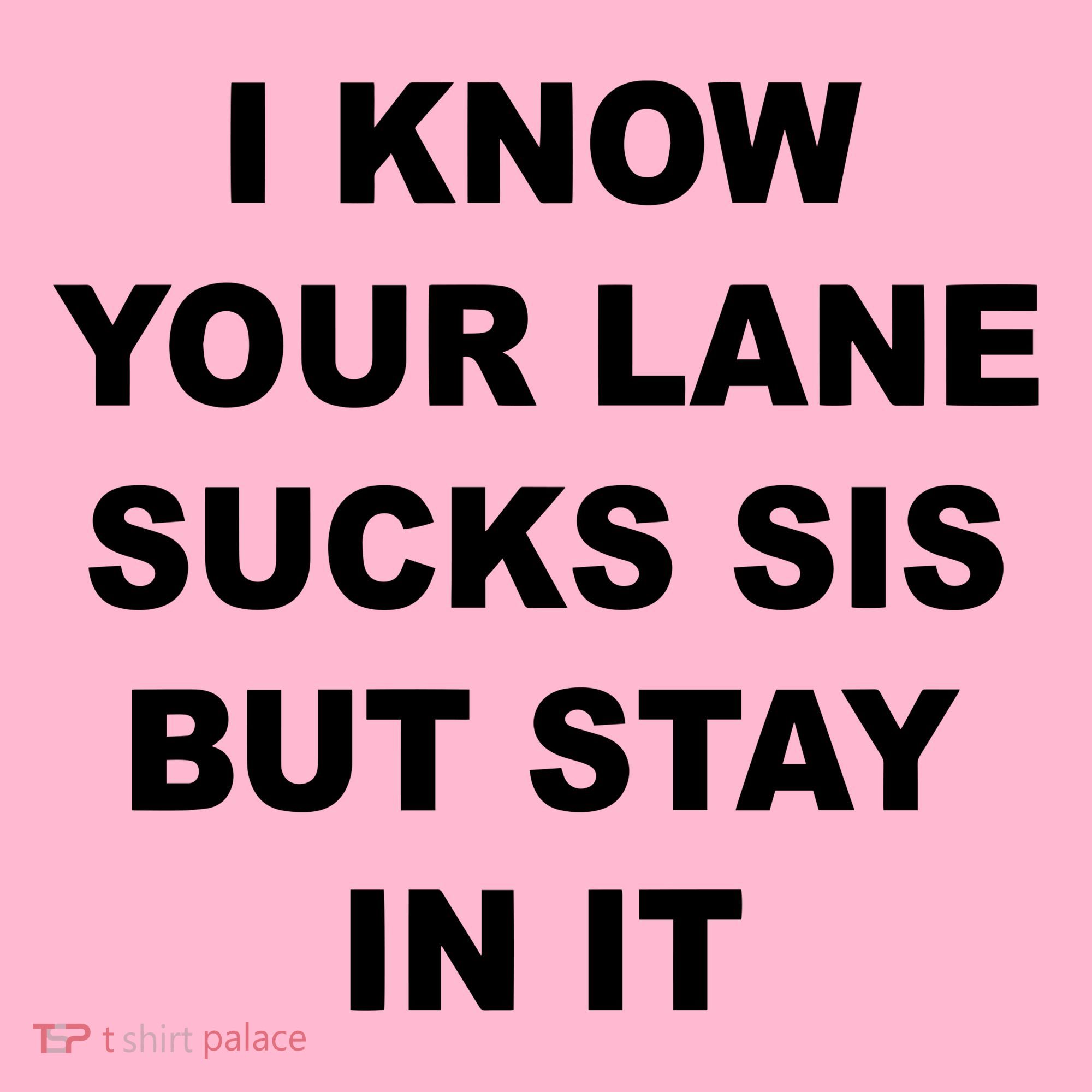 I Know Your Lane Sucks Sis But Stay In It Hoesmad Coaster