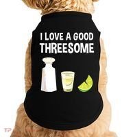 I Love A Good Threesome Bartender Bar Drink Tank Top Doggie Tank thumb 0
