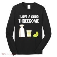 I Love A Good Threesome Bartender Bar Drink Tank Top Long Sleeve Shirt thumb 0