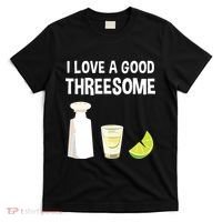 I Love A Good Threesome Bartender Bar Drink Tank Top T-Shirt thumb 0