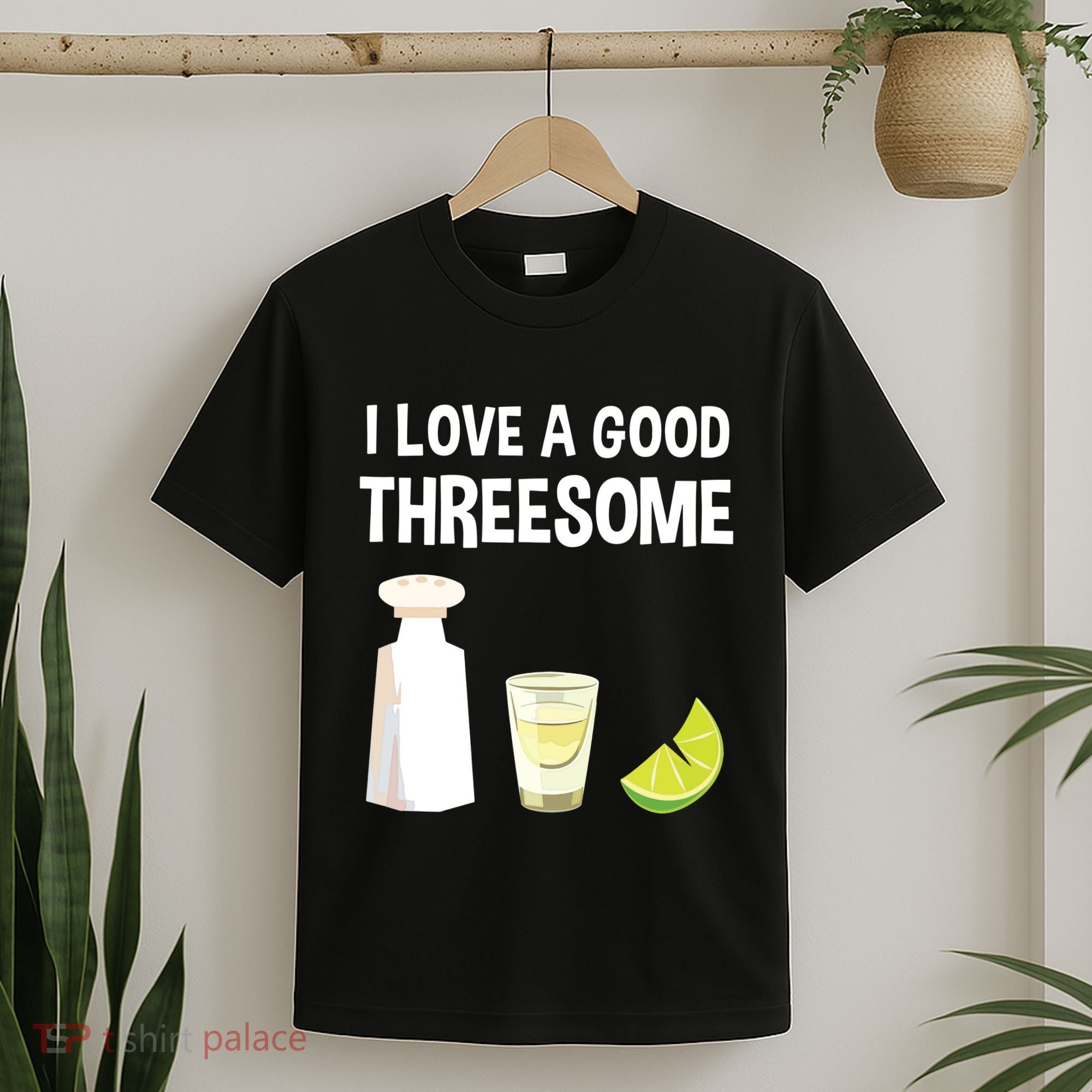 I Love A Good Threesome Bartender Bar Drink Tank Top T-Shirt