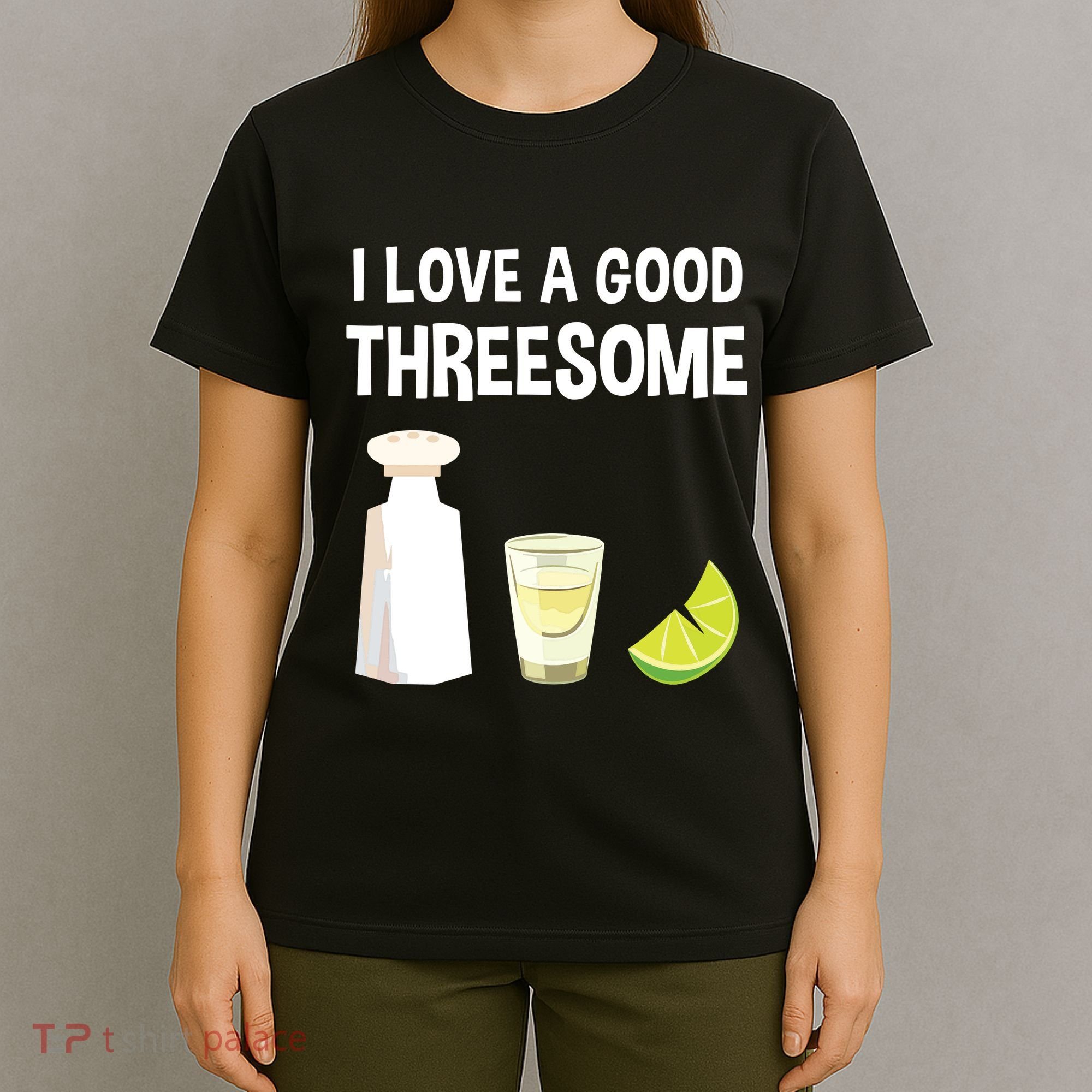 I Love A Good Threesome Bartender Bar Drink Tank Top T-Shirt