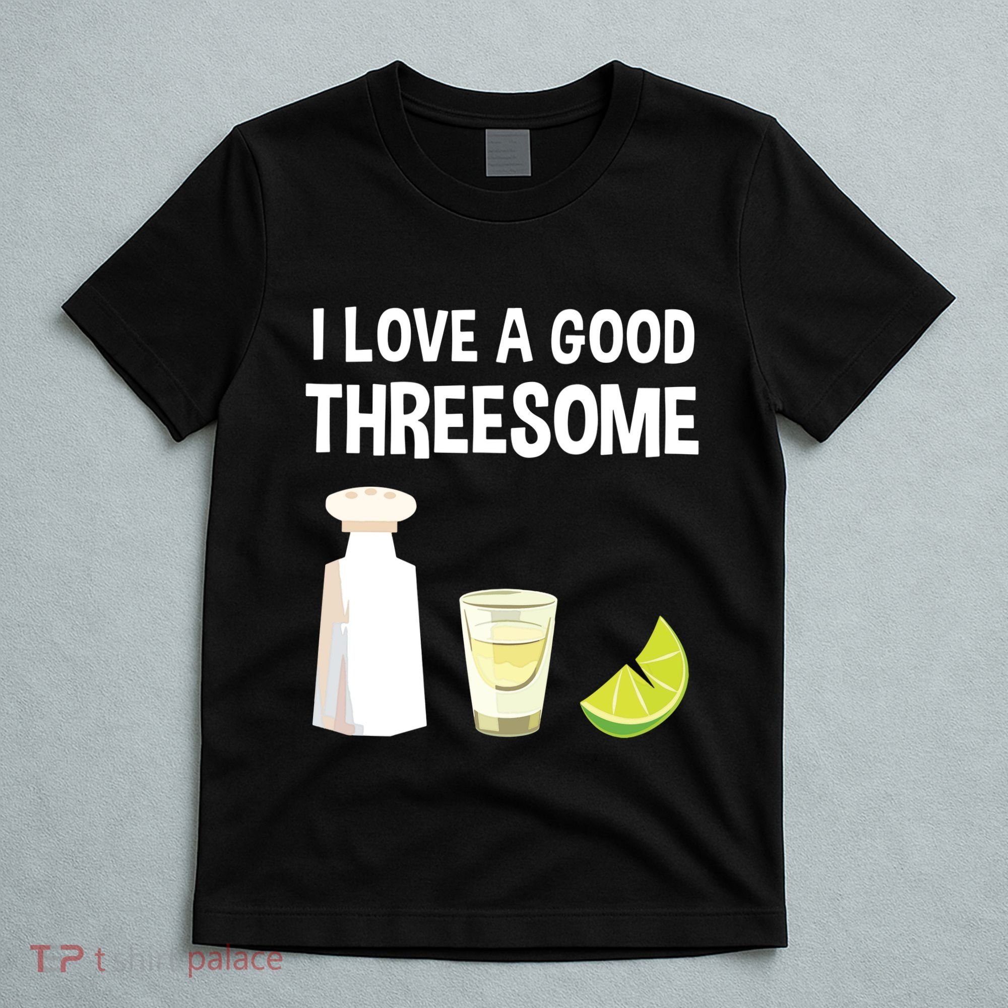 I Love A Good Threesome Bartender Bar Drink Tank Top T-Shirt