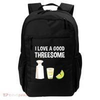 I Love A Good Threesome Bartender Bar Drink Tank Top Backpack thumb 0
