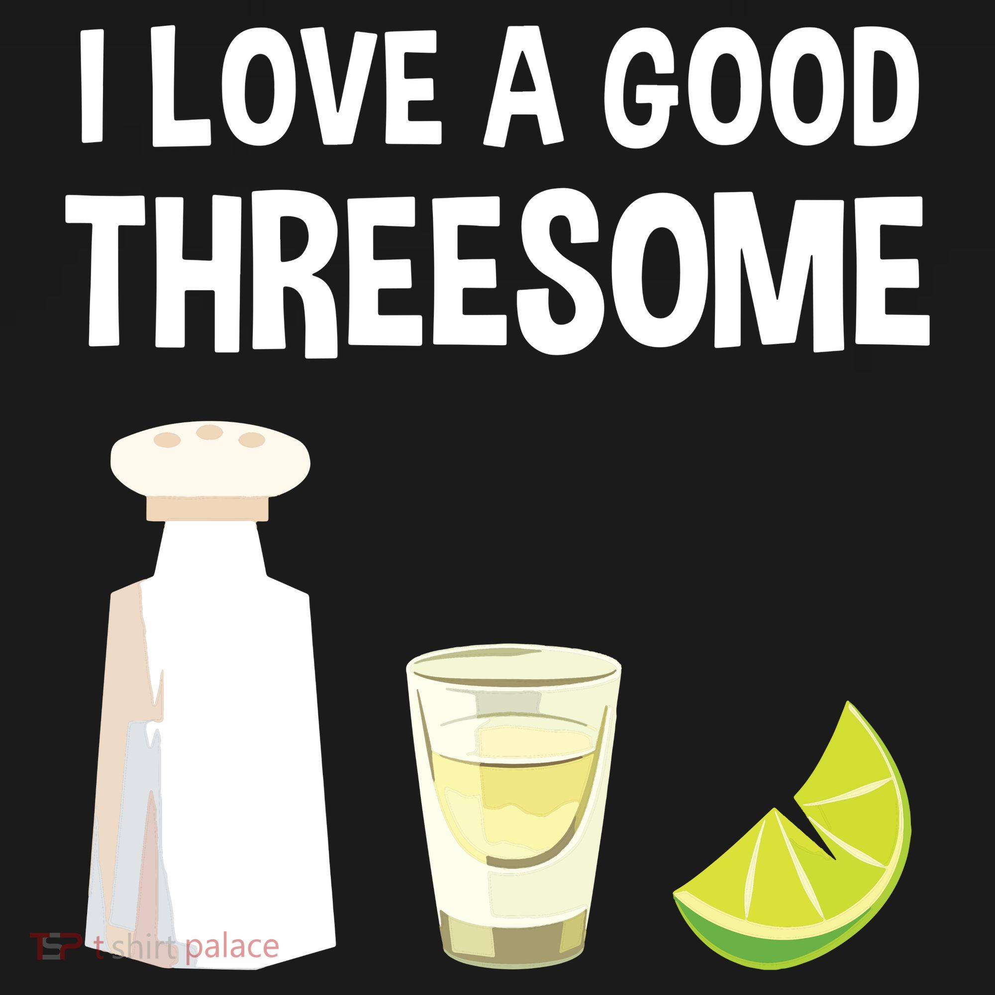 I Love A Good Threesome Bartender Bar Drink Tank Top Coaster