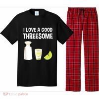 I Love A Good Threesome Bartender Bar Drink Tank Top Pajama Set thumb 0