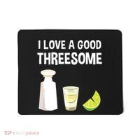 I Love A Good Threesome Bartender Bar Drink Tank Top Mousepad thumb 0