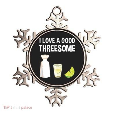 I Love A Good Threesome Bartender Bar Drink Tank Top Ornament