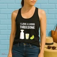I Love A Good Threesome Bartender Bar Drink Tank Top Women's Tank Top thumb 2