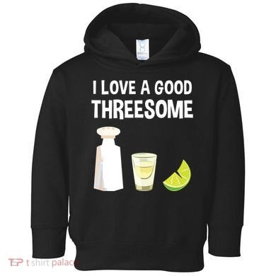 I Love A Good Threesome Bartender Bar Drink Tank Top Toddler Hoodie
