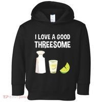 I Love A Good Threesome Bartender Bar Drink Tank Top Toddler Hoodie thumb 0