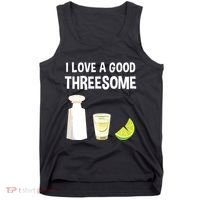I Love A Good Threesome Bartender Bar Drink Tank Top Tank Top thumb 0
