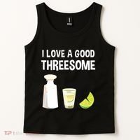 I Love A Good Threesome Bartender Bar Drink Tank Top Tank Top thumb 2