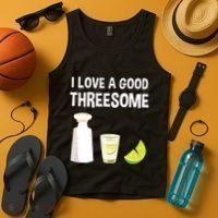 I Love A Good Threesome Bartender Bar Drink Tank Top Tank Top thumb 4