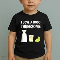 I Love A Good Threesome Bartender Bar Drink Tank Top Toddler T-Shirt thumb 2