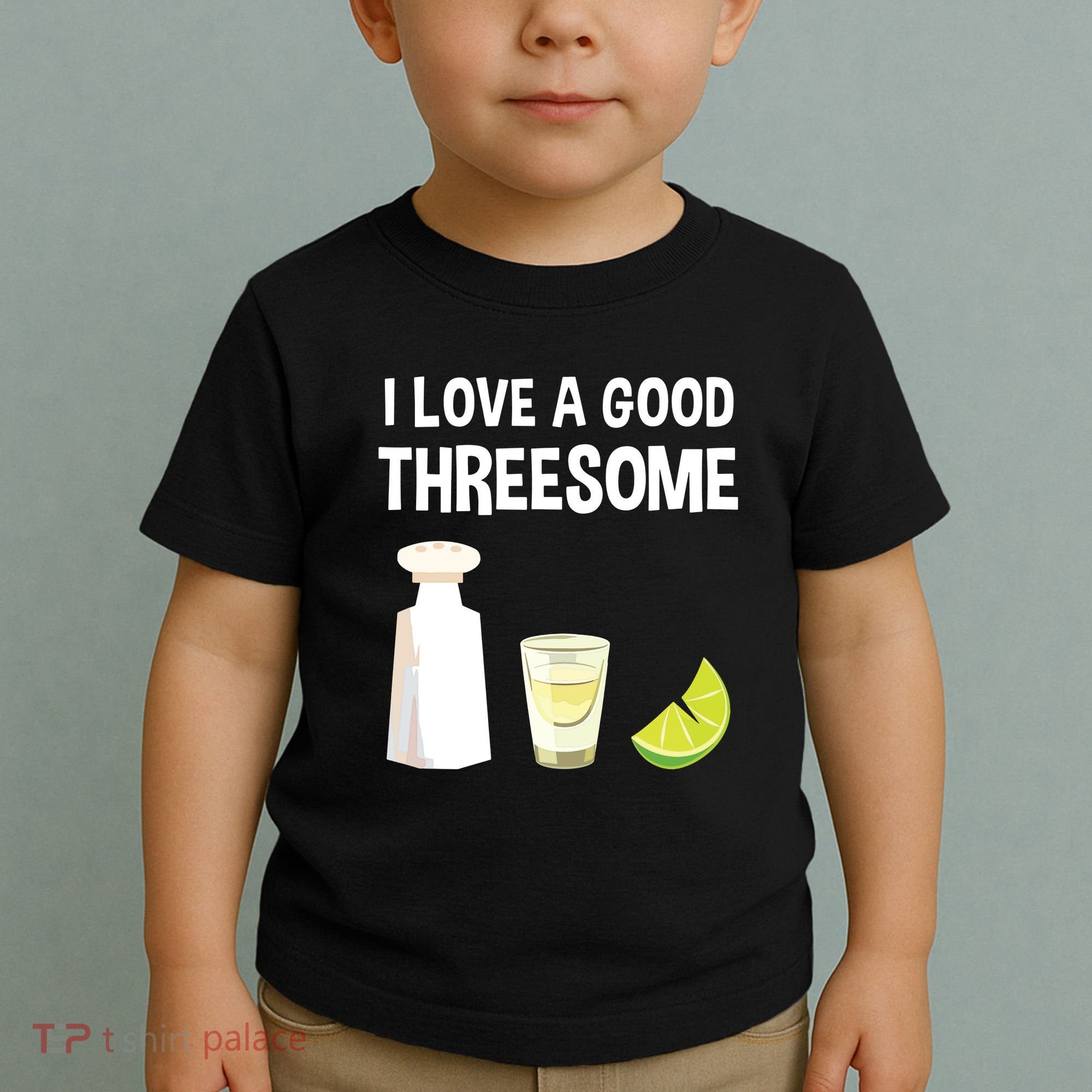 I Love A Good Threesome Bartender Bar Drink Tank Top Toddler T-Shirt