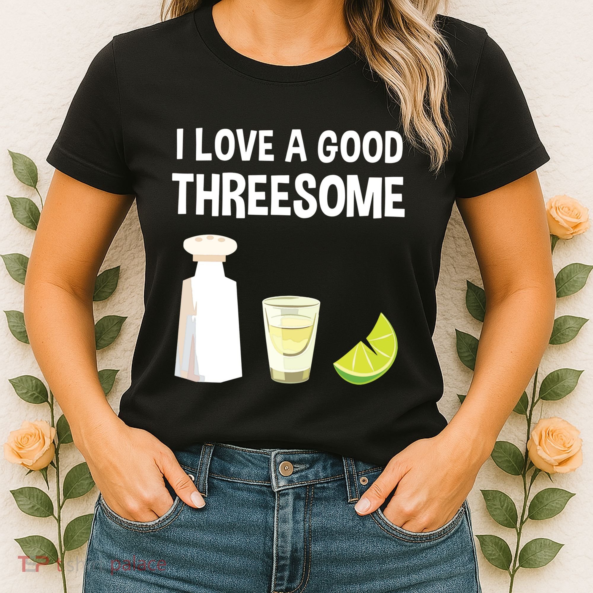 I Love A Good Threesome Bartender Bar Drink Tank Top Women's T-Shirt