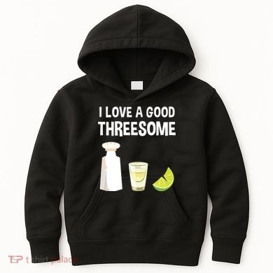 I Love A Good Threesome Bartender Bar Drink Tank Top Kids Hoodie