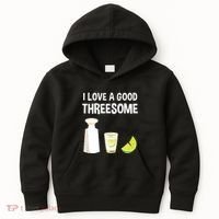 I Love A Good Threesome Bartender Bar Drink Tank Top Kids Hoodie thumb 0