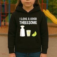 I Love A Good Threesome Bartender Bar Drink Tank Top Kids Hoodie thumb 3