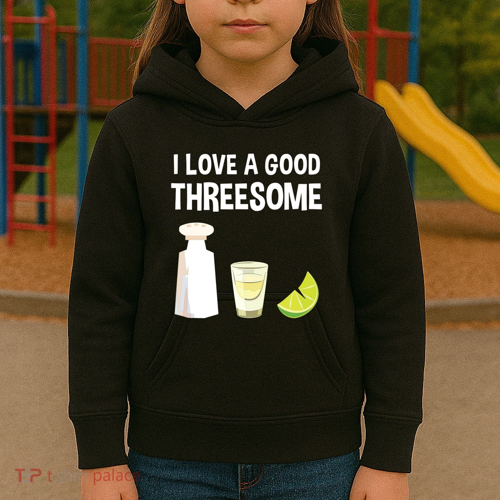 I Love A Good Threesome Bartender Bar Drink Tank Top Kids Hoodie