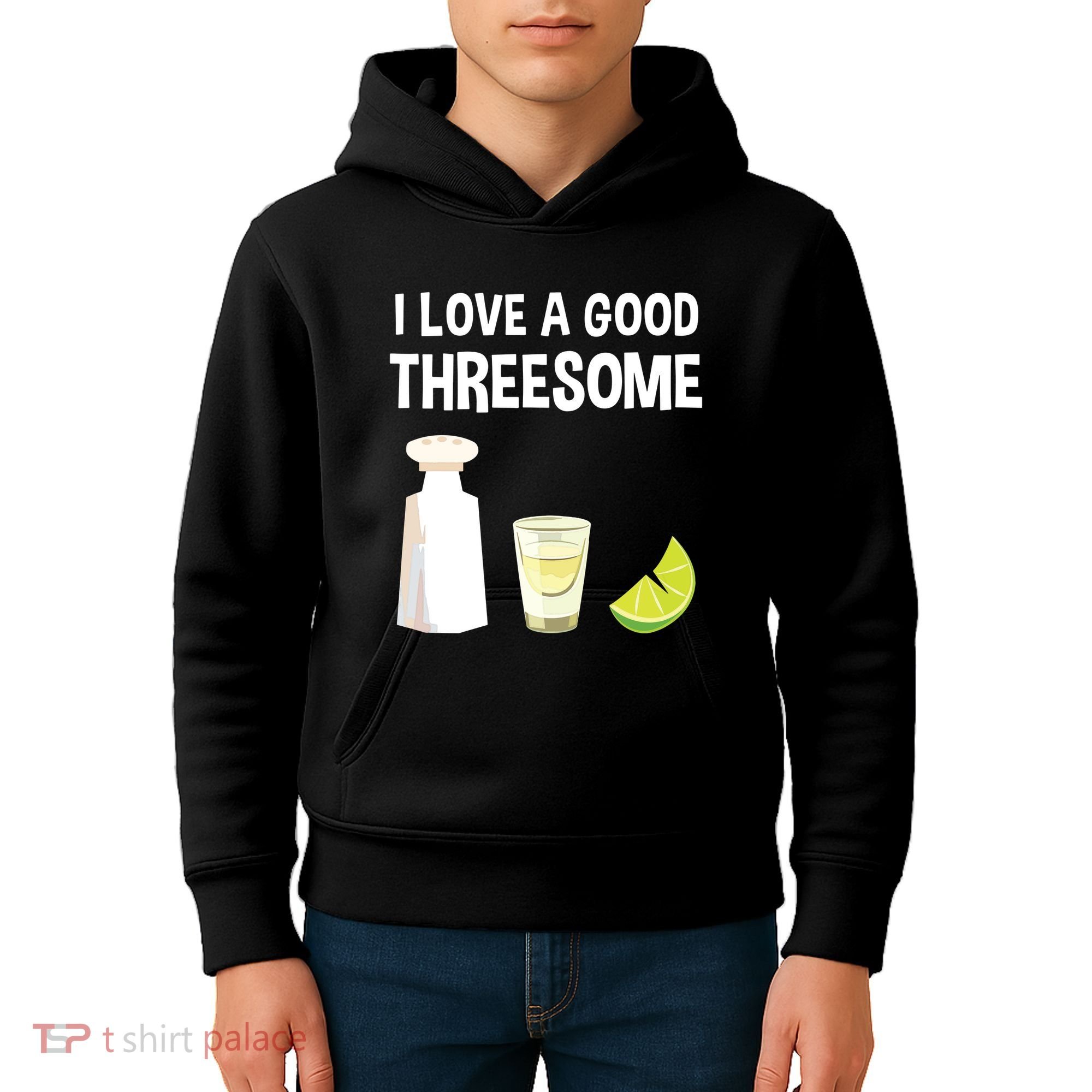 I Love A Good Threesome Bartender Bar Drink Tank Top Kids Hoodie