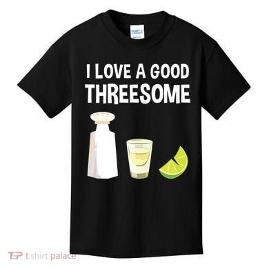 I Love A Good Threesome Bartender Bar Drink Tank Top Kids T-Shirt