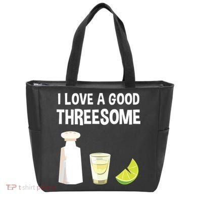 I Love A Good Threesome Bartender Bar Drink Tank Top Tote Bag