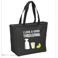 I Love A Good Threesome Bartender Bar Drink Tank Top Tote Bag thumb 2