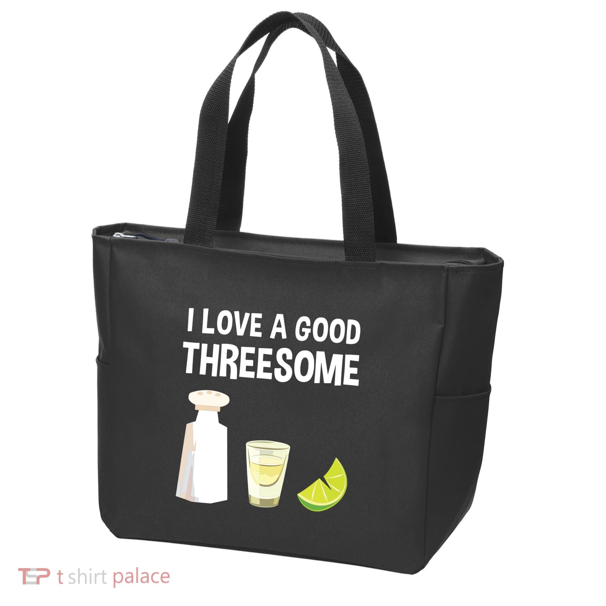 I Love A Good Threesome Bartender Bar Drink Tank Top Tote Bag