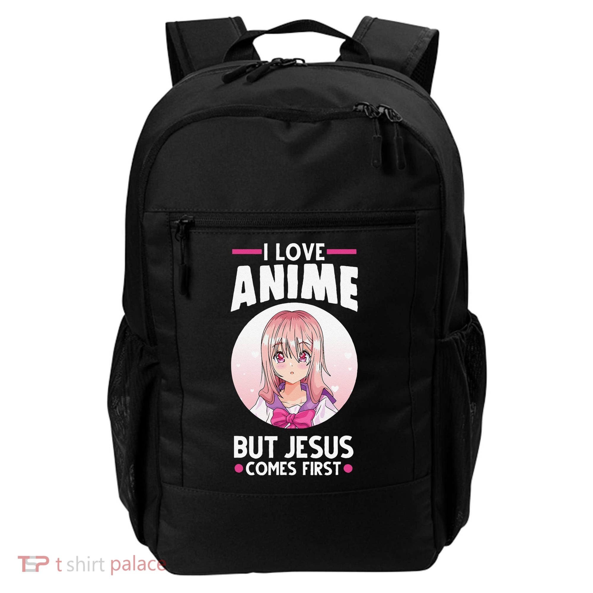 I Love Anime But Jesus Comes First Anime Backpack