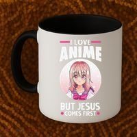 I Love Anime But Jesus Comes First Anime Coffee Mug thumb 2