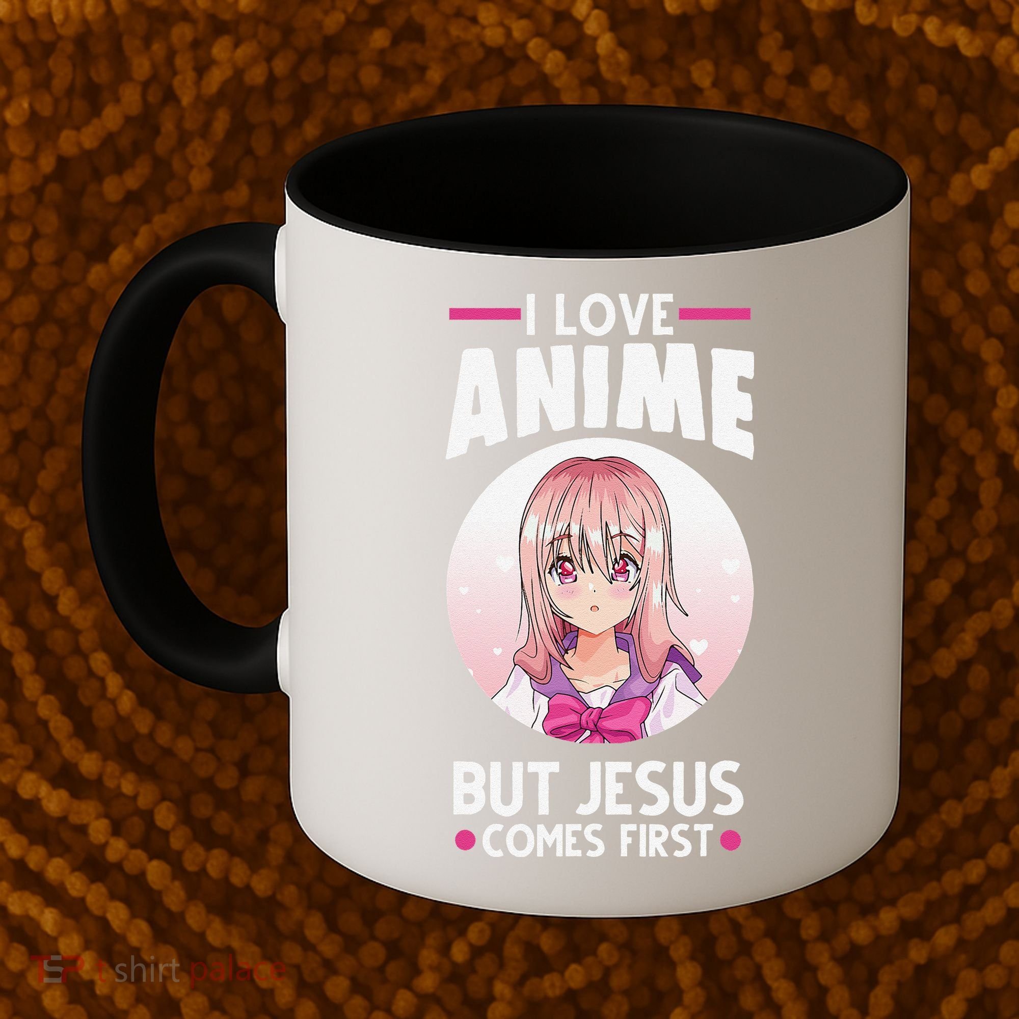 I Love Anime But Jesus Comes First Anime Coffee Mug