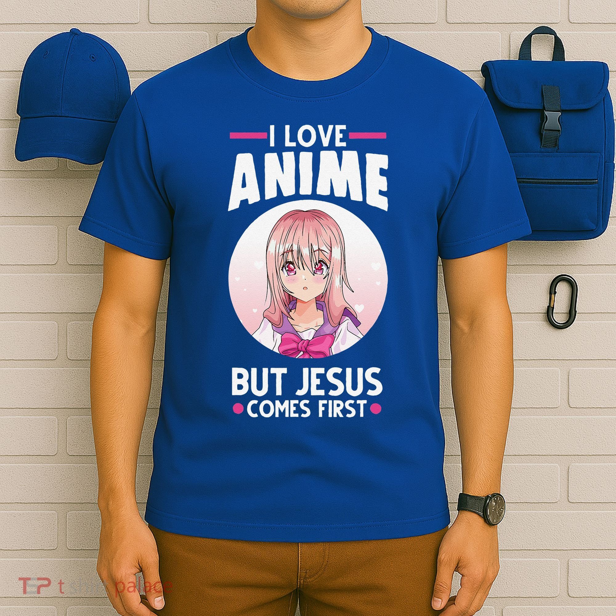 I Love Anime But Jesus Comes First Anime T-Shirt