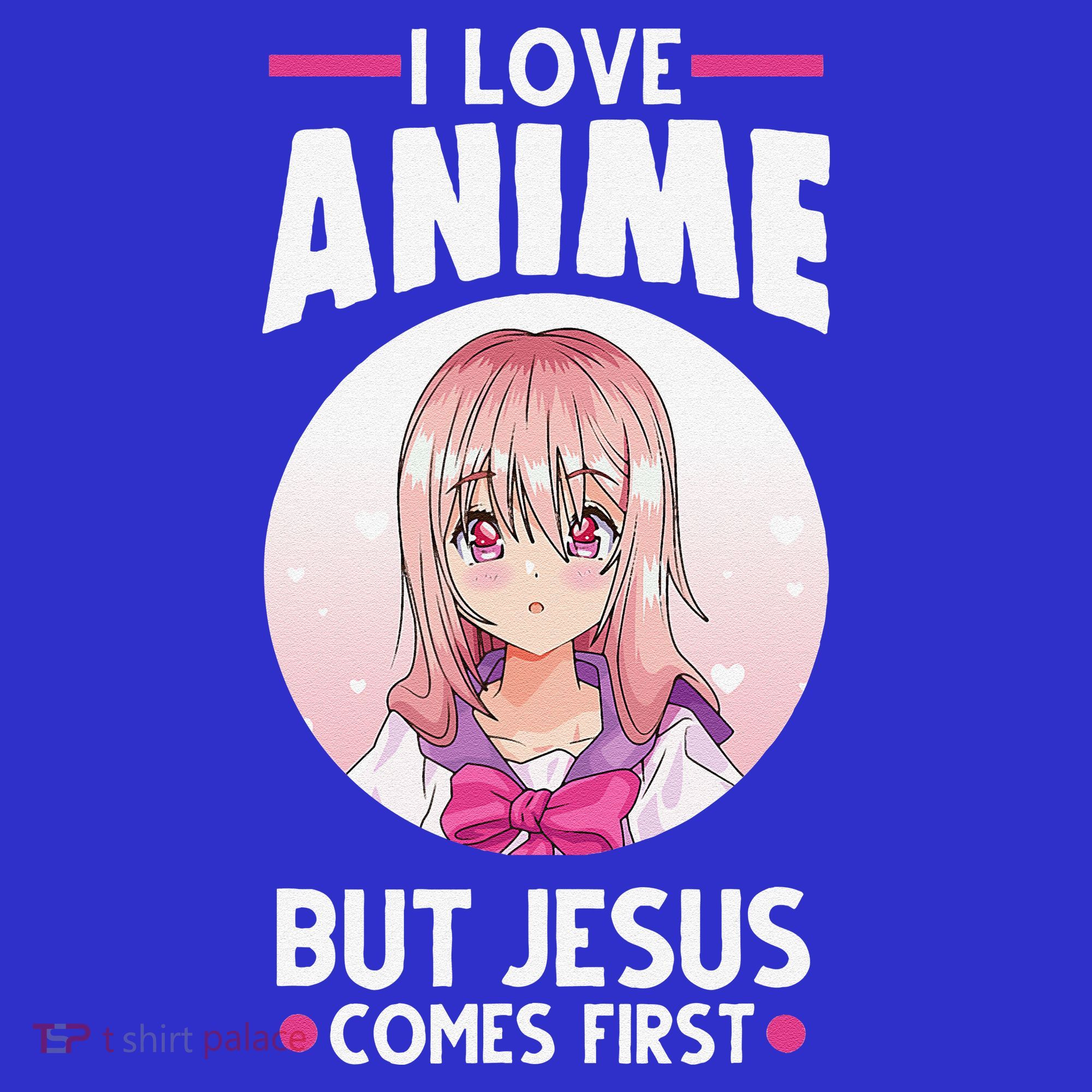 I Love Anime But Jesus Comes First Anime Women's Tank Top