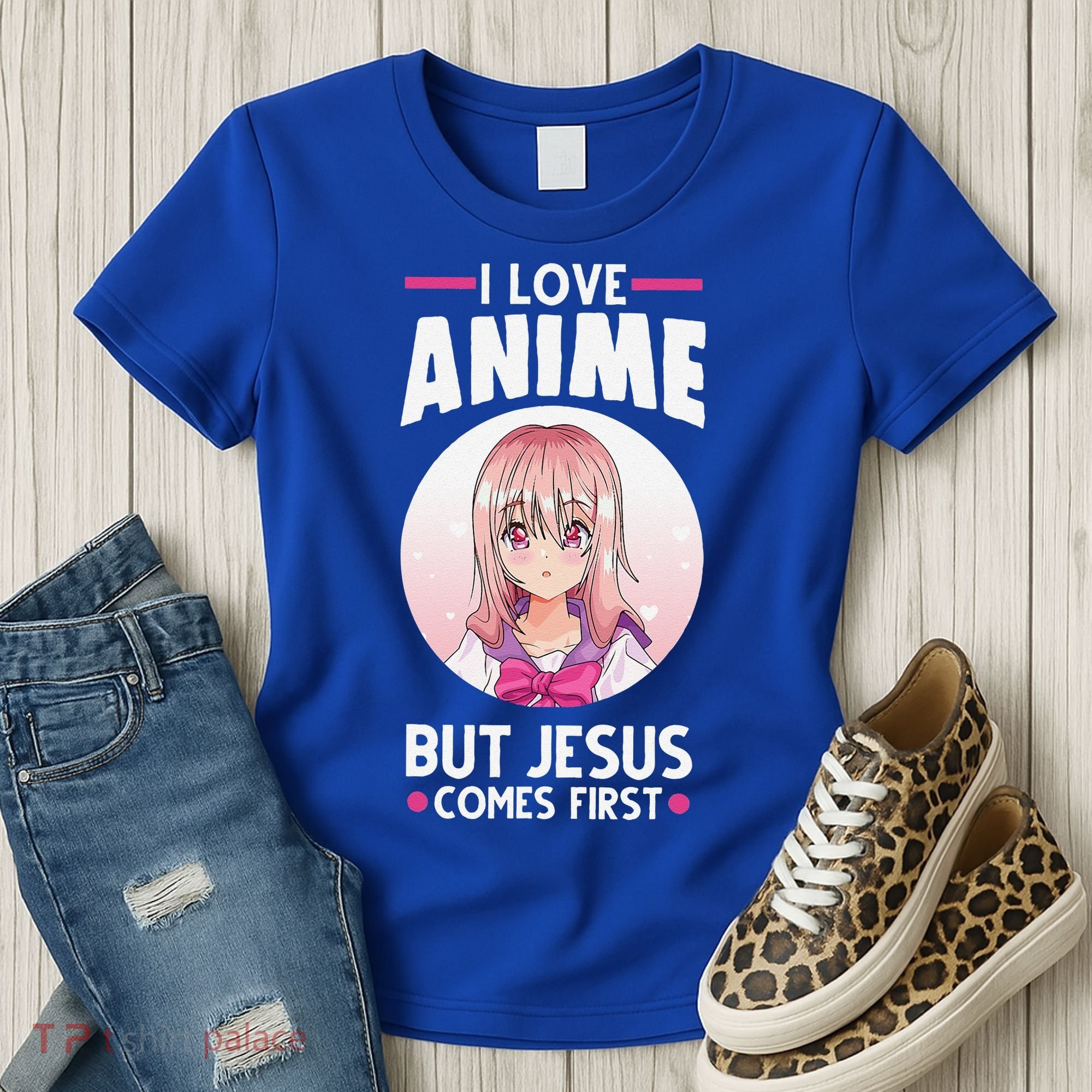 I Love Anime But Jesus Comes First Anime Women's T-Shirt