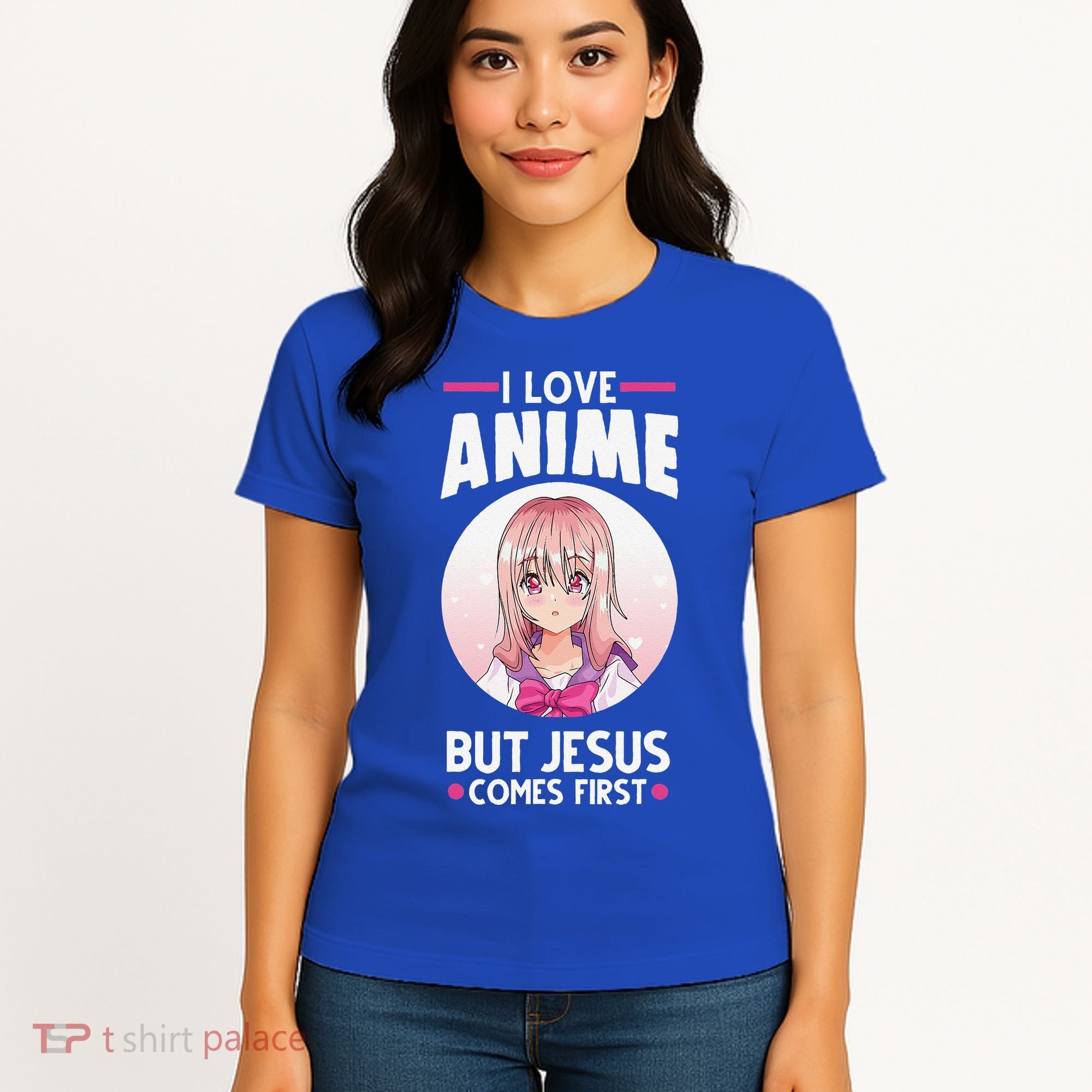 I Love Anime But Jesus Comes First Anime Women's T-Shirt