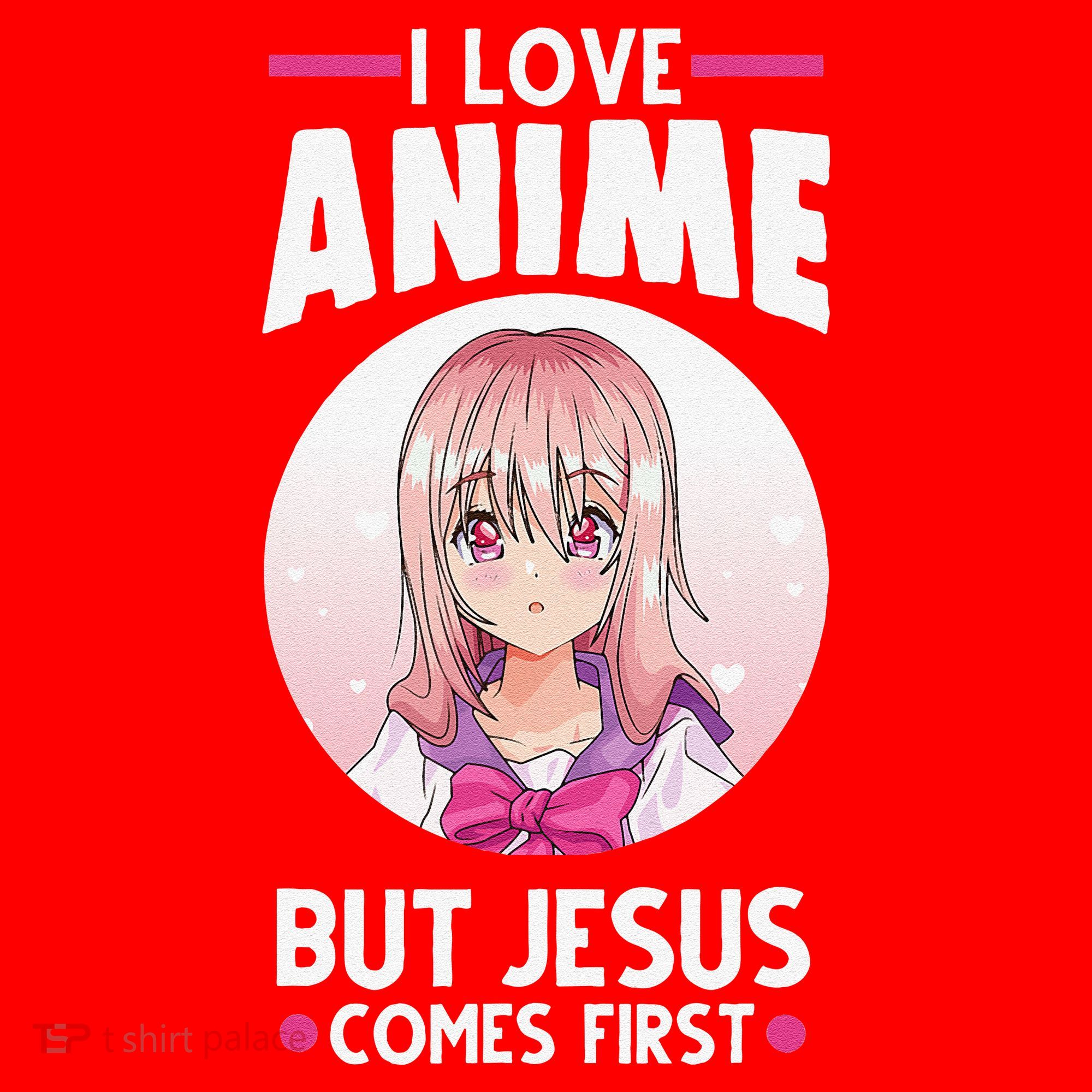 I Love Anime But Jesus Comes First Anime Santa Hat