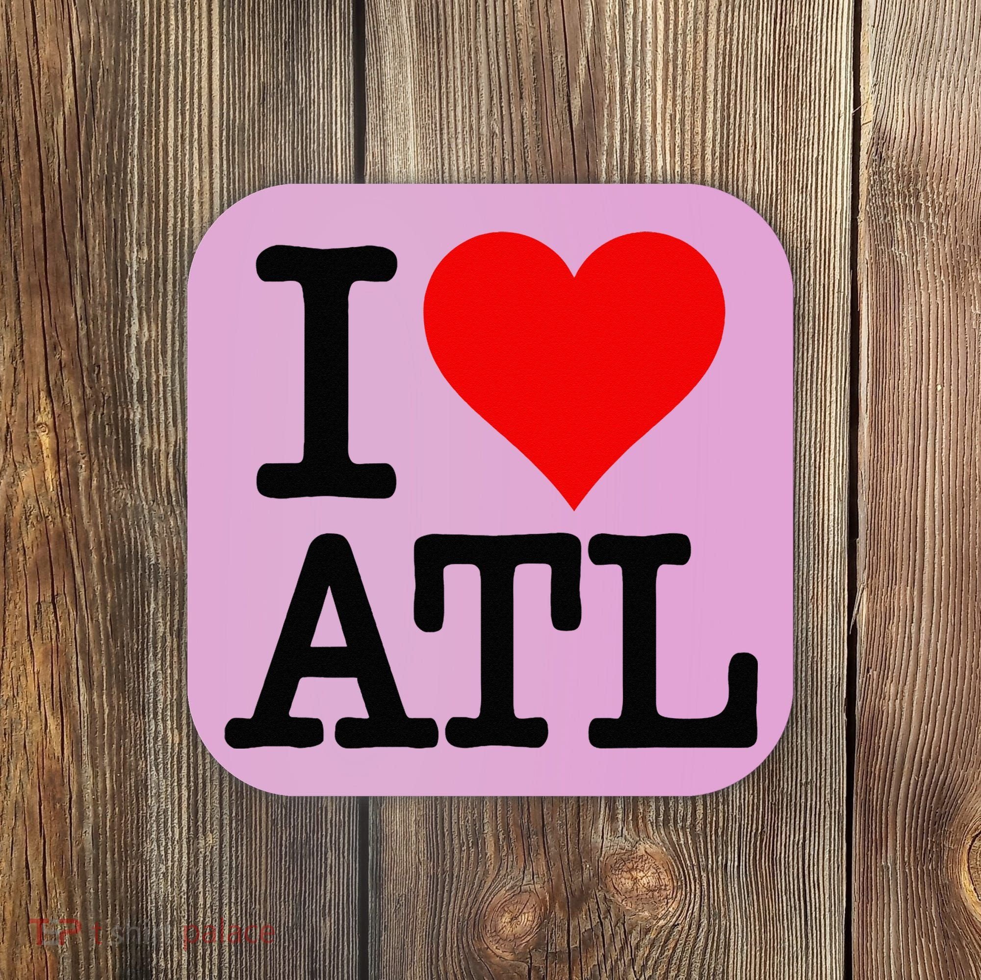 I LOVE ATLANTA GEORGIA HEART Coaster