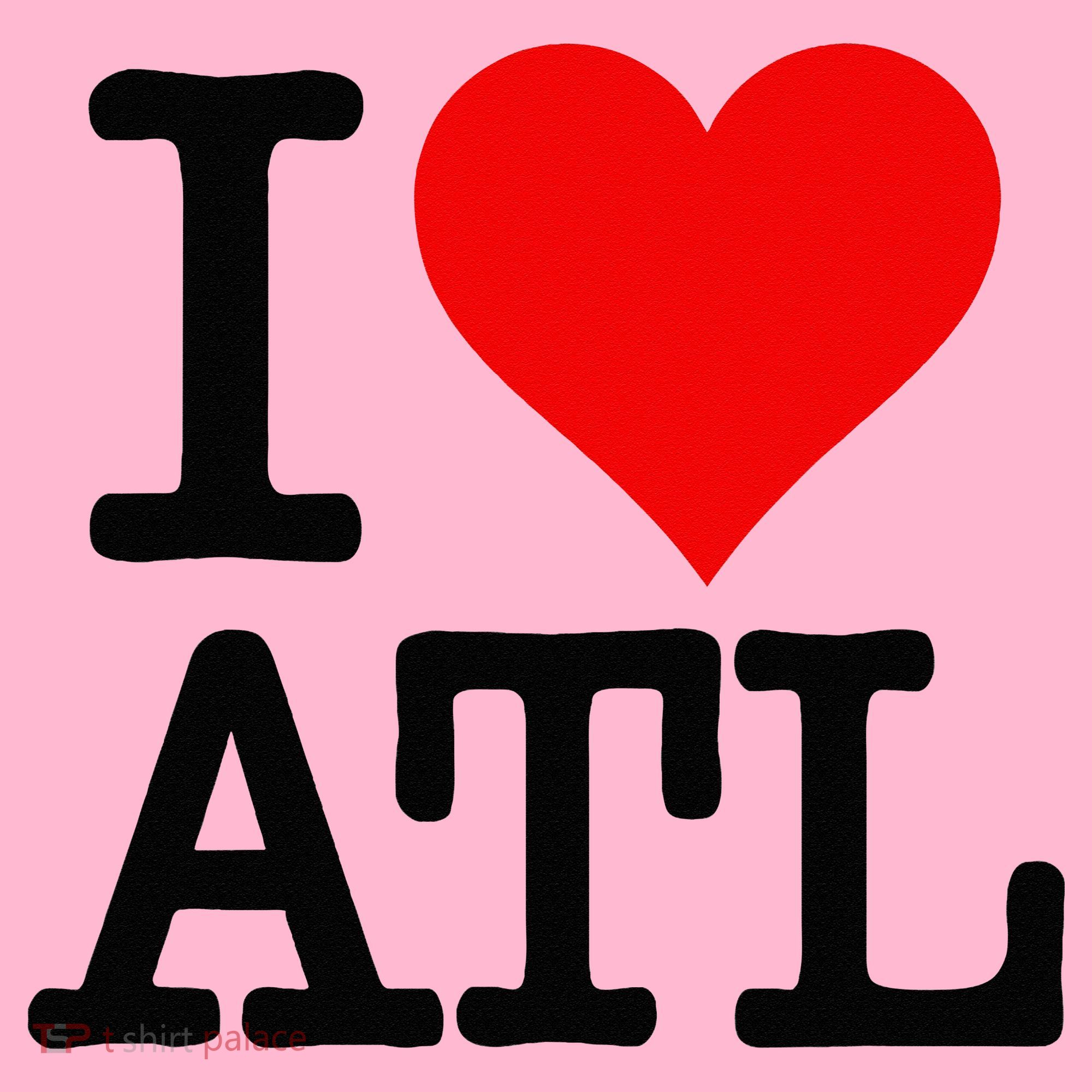 I LOVE ATLANTA GEORGIA HEART Coaster