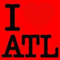 I LOVE ATLANTA GEORGIA HEART Santa Hat thumb 1