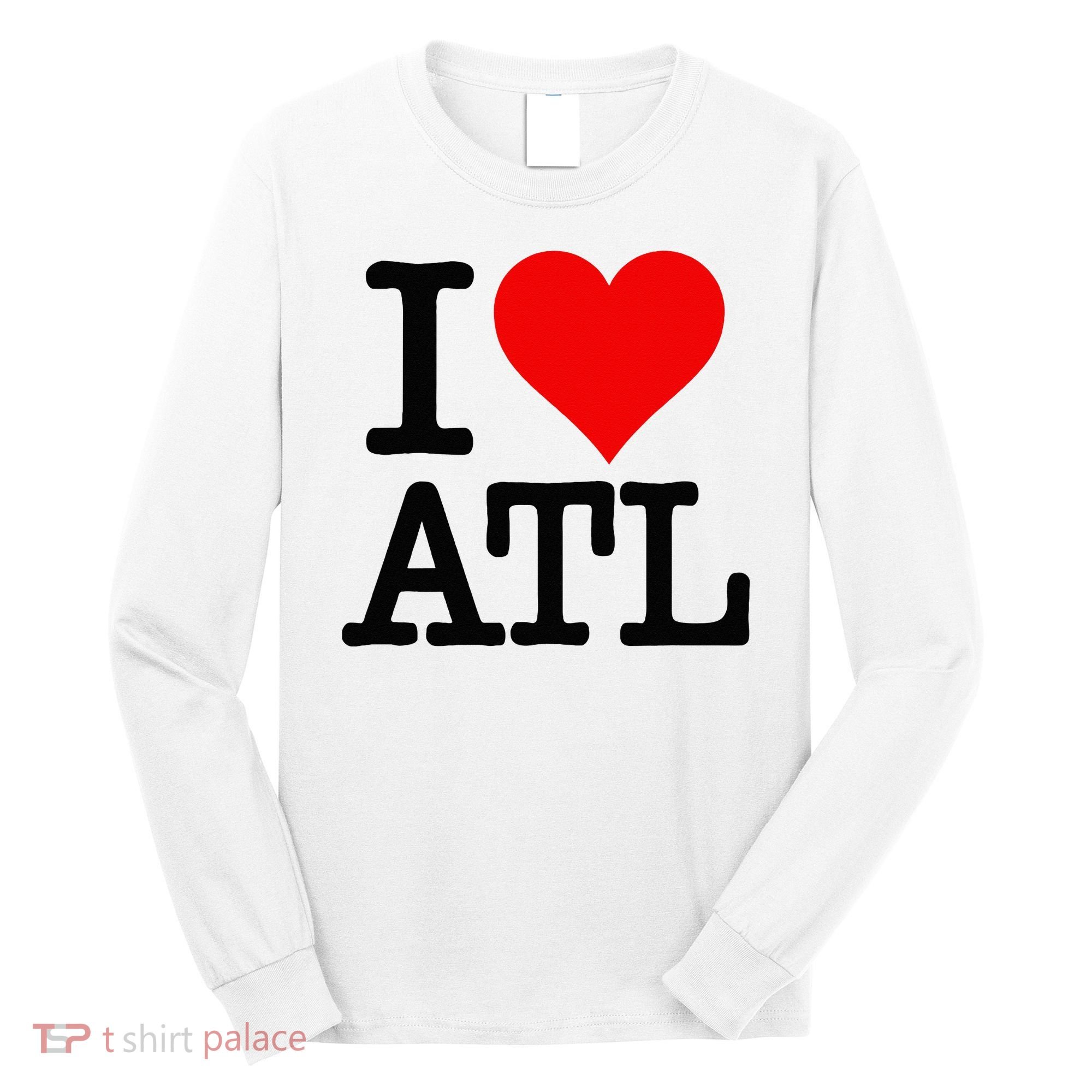 I LOVE ATLANTA GEORGIA HEART Long Sleeve Shirt