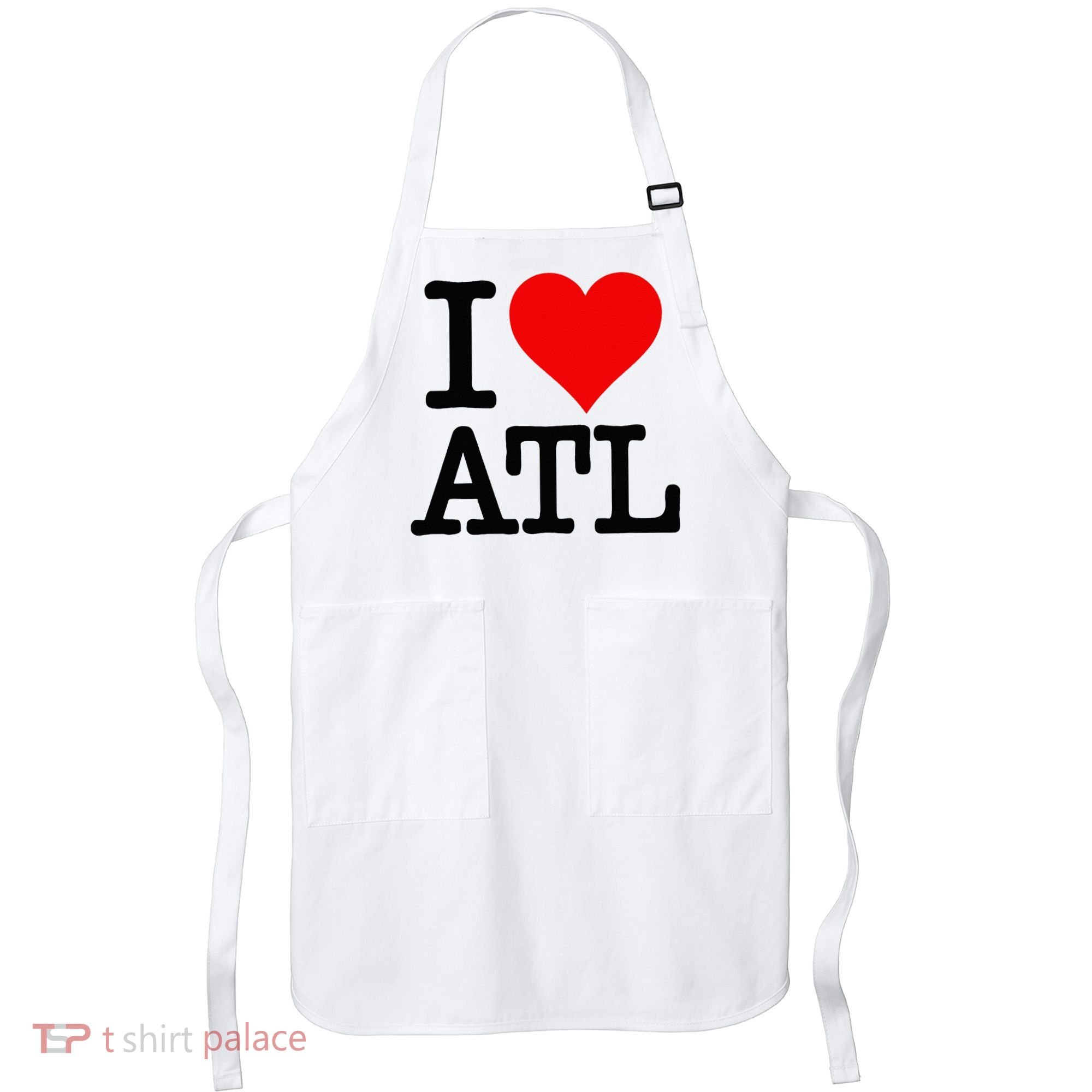 I LOVE ATLANTA GEORGIA HEART Apron
