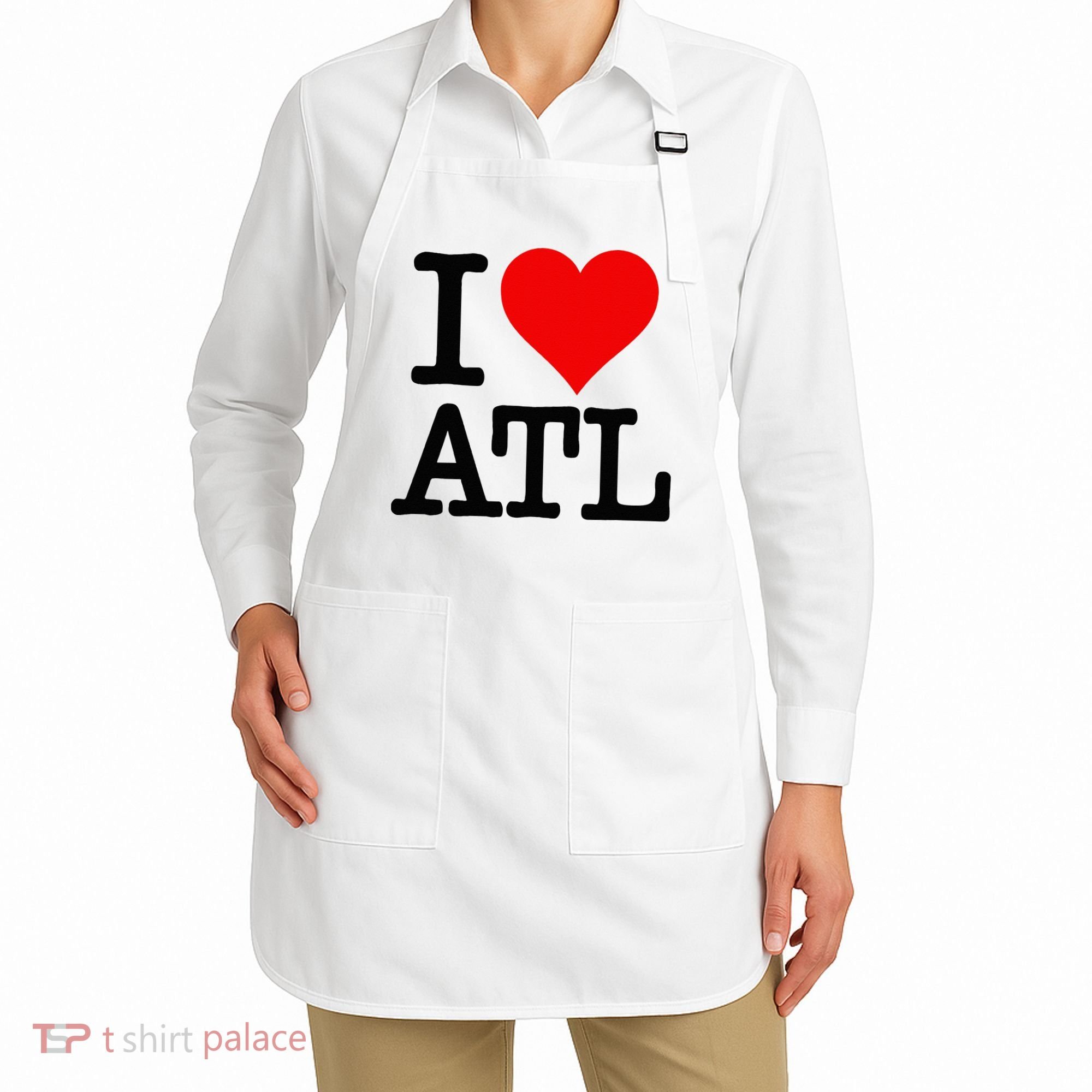 I LOVE ATLANTA GEORGIA HEART Apron