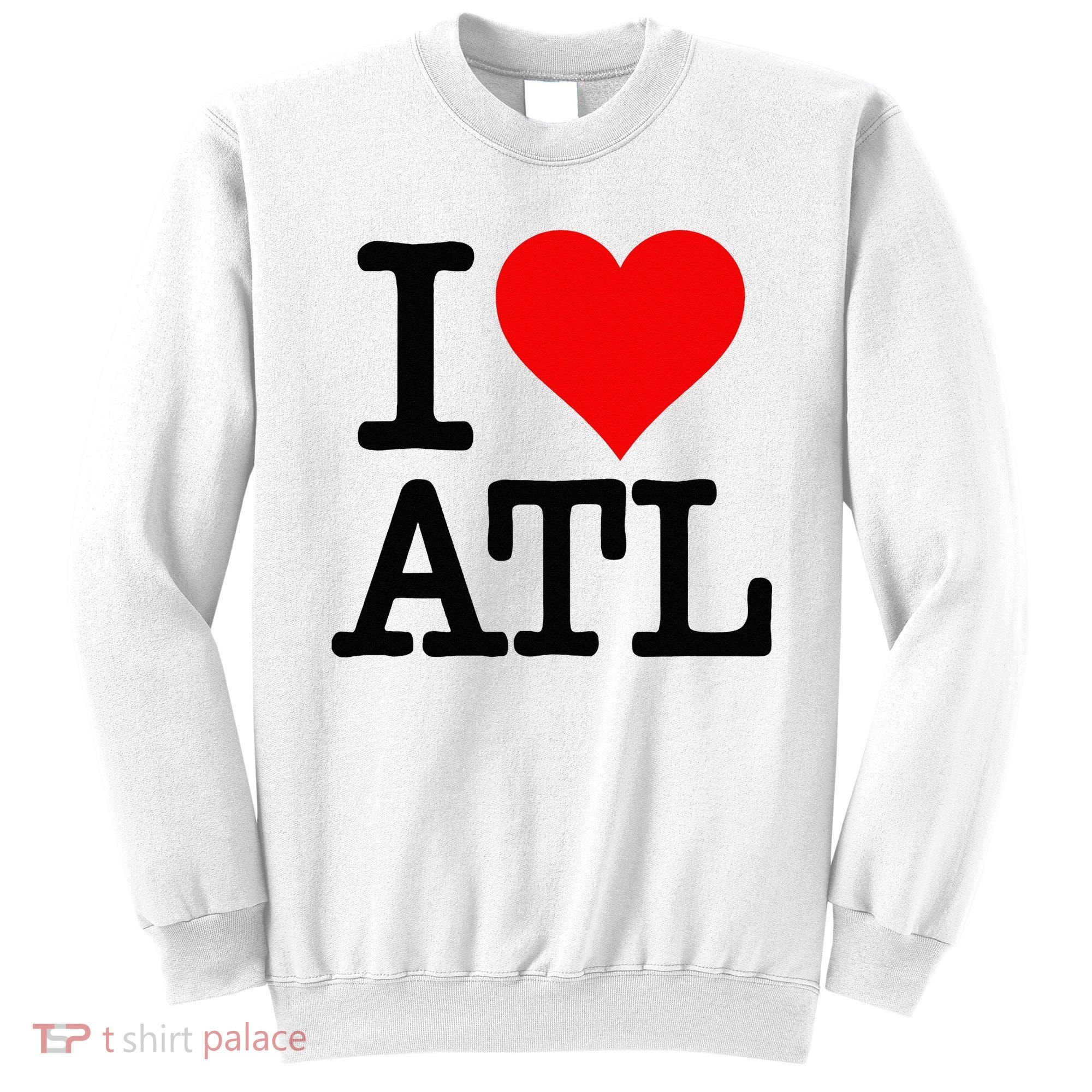 I LOVE ATLANTA GEORGIA HEART Sweatshirt