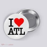 I LOVE ATLANTA GEORGIA HEART Button thumb 0