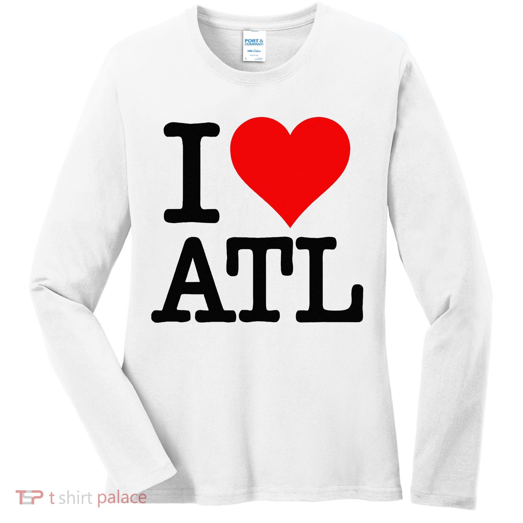 I LOVE ATLANTA GEORGIA HEART Women's Long Sleeve Shirt
