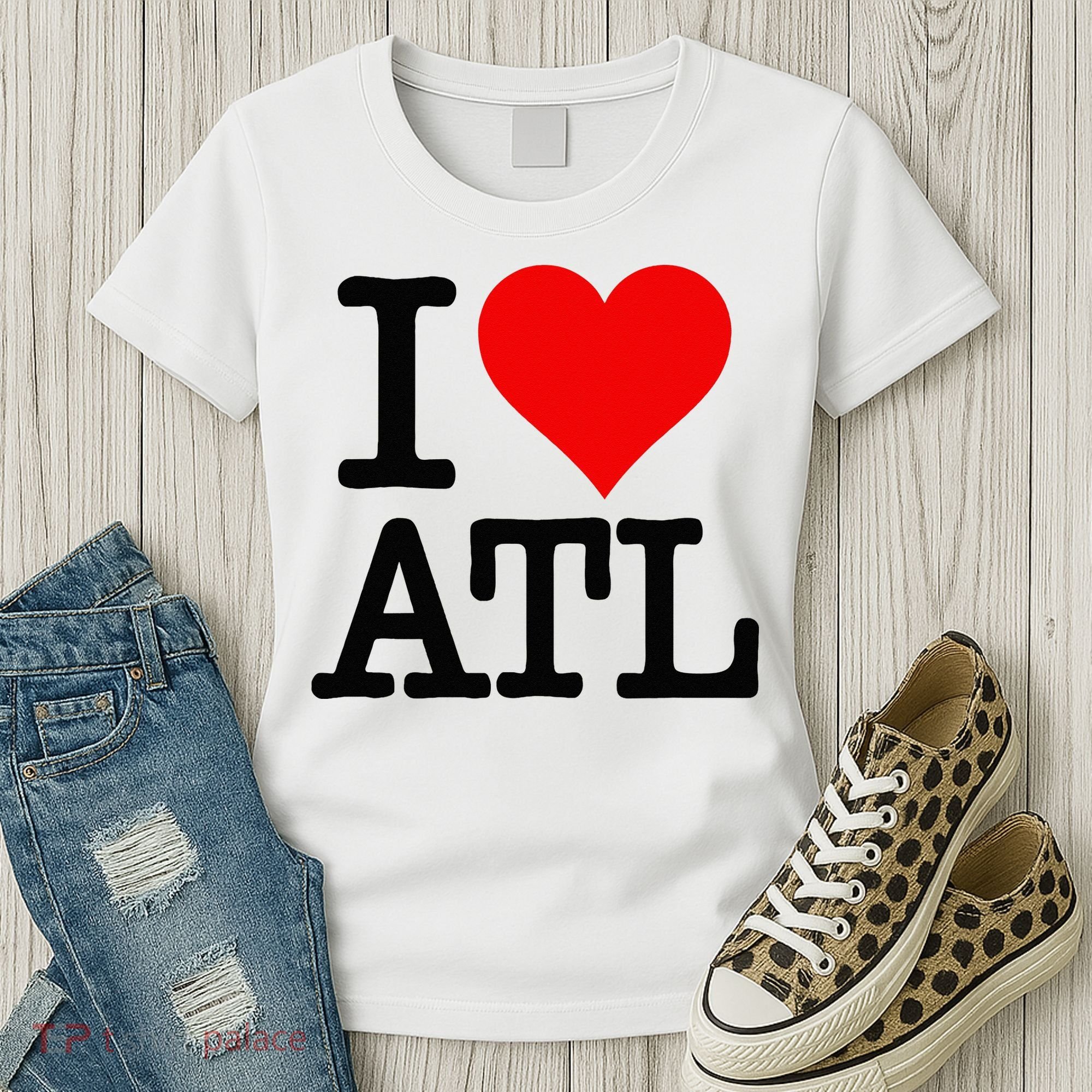 I LOVE ATLANTA GEORGIA HEART Women's T-Shirt