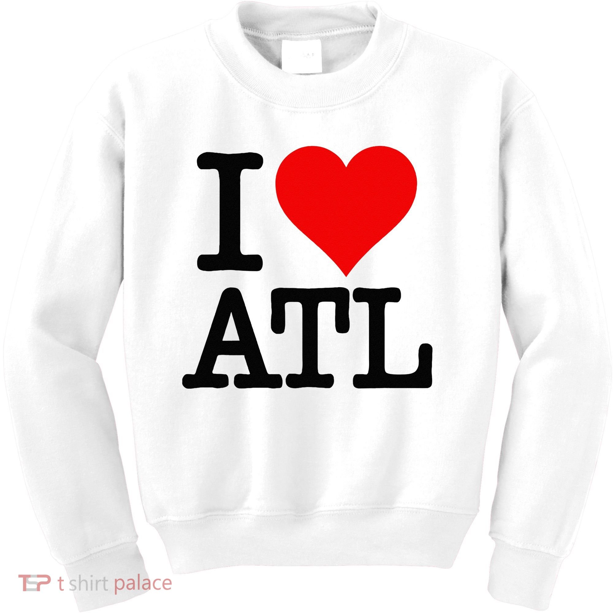 I LOVE ATLANTA GEORGIA HEART Kids Sweatshirt