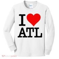 I LOVE ATLANTA GEORGIA HEART Kids Long Sleeve Shirt thumb 0
